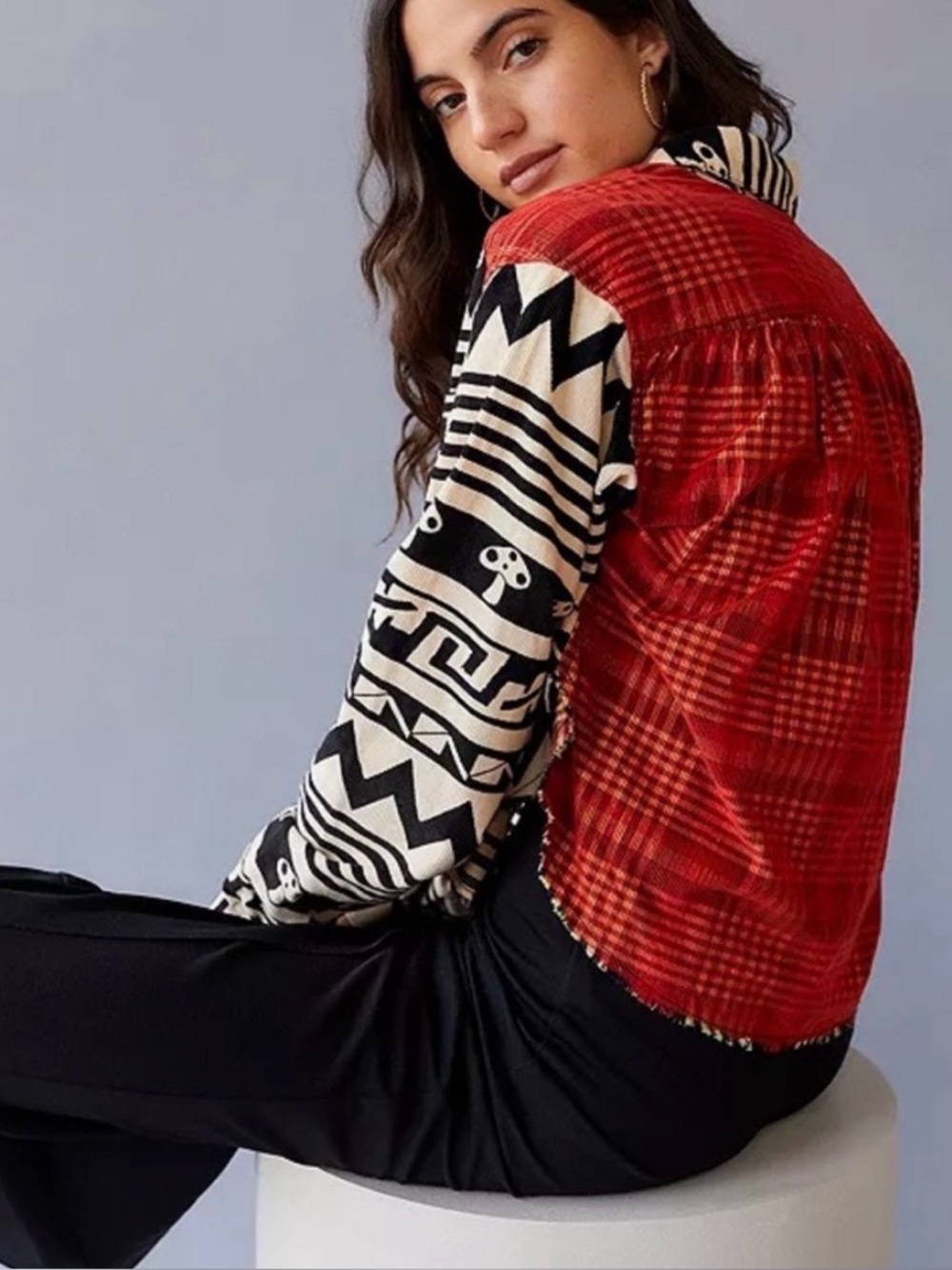 BDG Urban Outfitters Mushroom Corduroy Button Up